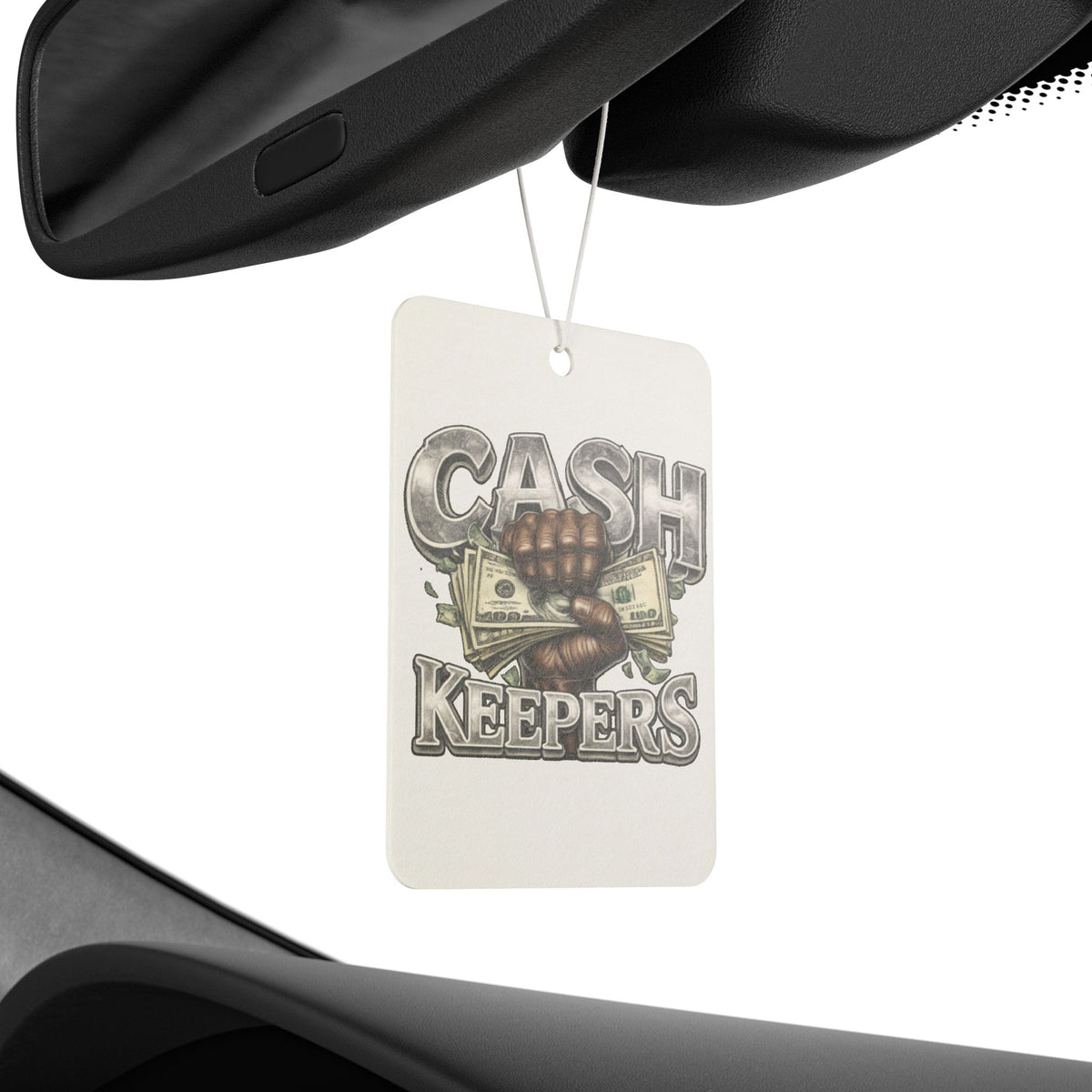 Cash Keepers Car Air Freshener — Money Fist Design, Novelty Scented Ornament