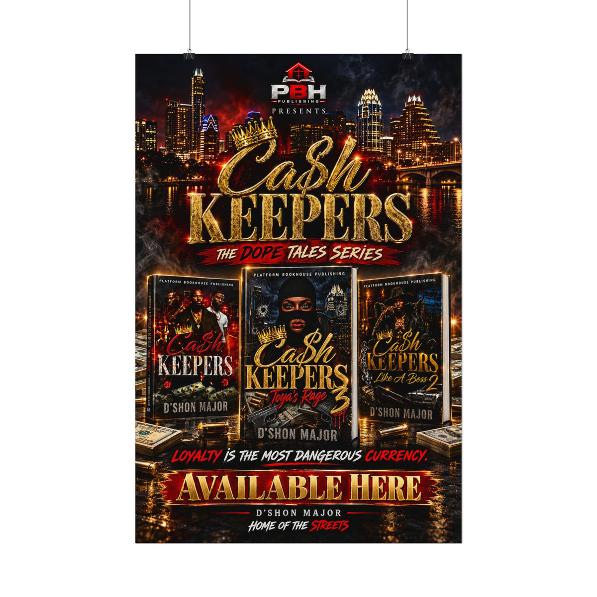 Cash Keepers Promotional Poster — Urban Hip-Hop Album Art Matte Poster