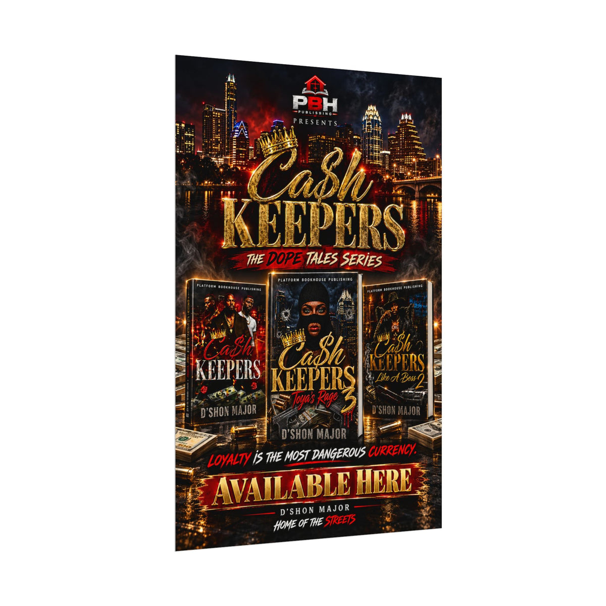 Cash Keepers Promotional Poster — Urban Hip-Hop Album Art Matte Poster