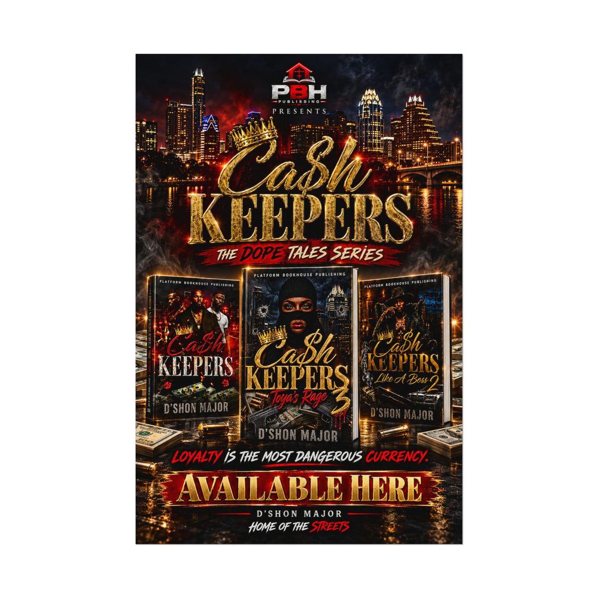 Cash Keepers Promotional Poster — Urban Hip-Hop Album Art Matte Poster
